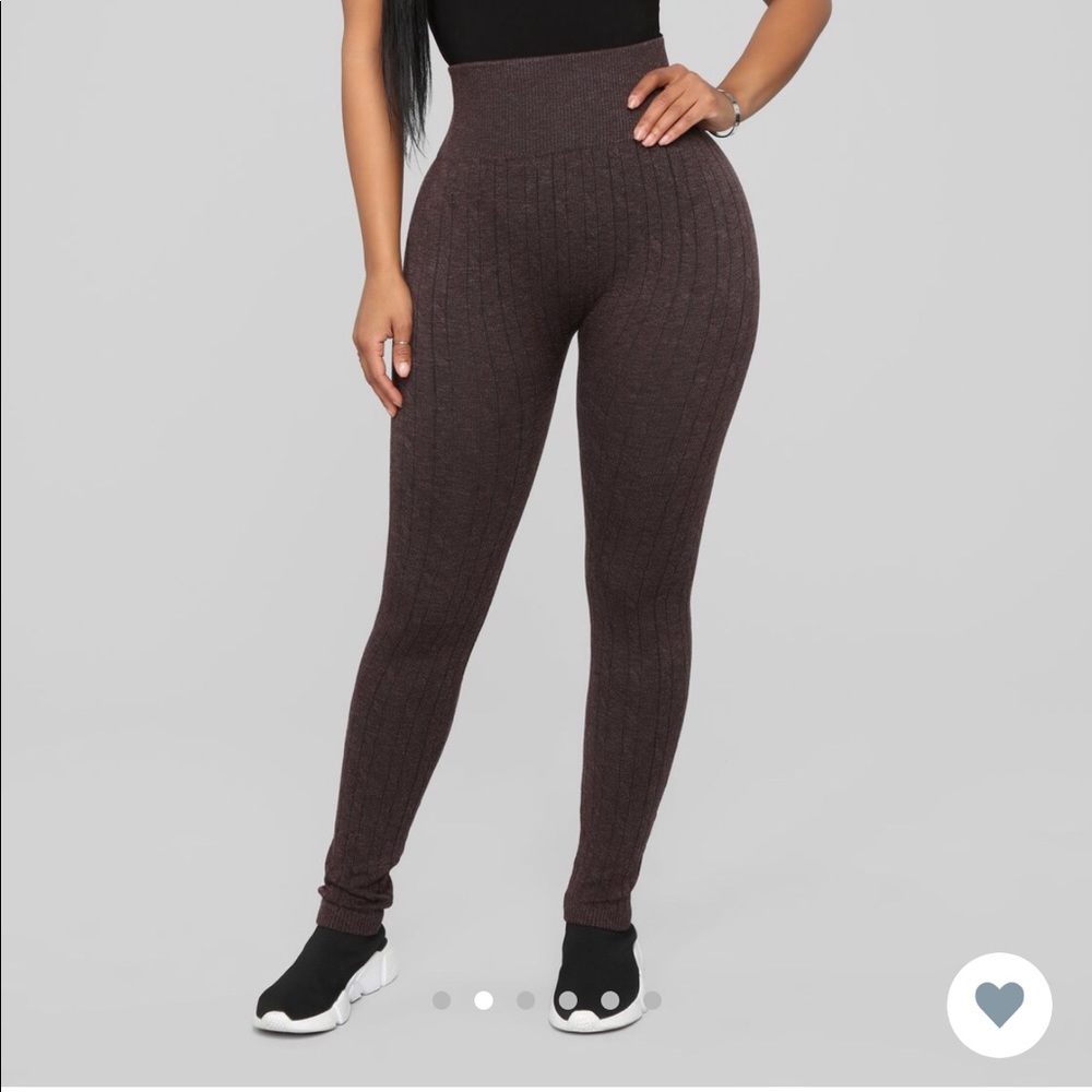 New Fashion Nova cable knit seamless leggings L/XL